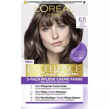 Cool Creme 6.11 Ультра крутой темный блондин L’Oral Paris, 1 шт.