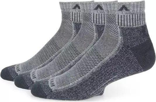 Cool Lite Hiker Quarter, 3 шт. Wigwam, цвет Grey/Charcoal