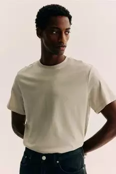 Coolmax футболка стандартного кроя H&M, бежевый