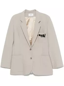 Coperni блейзер с поясом, зеленый