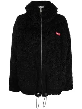 Coperni фактурная куртка на молнии с капюшоном, черный