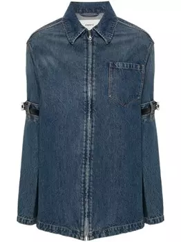 Coperni гибридная верхняя рубашка, синий