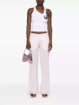 Coperni клетчатые брюки строгого кроя, розовый