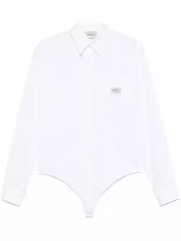 Coperni комбинезон с контрастным верхом, белый