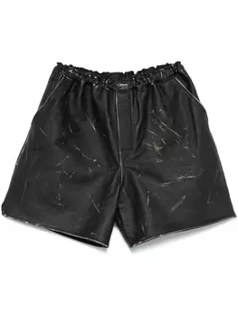 Coperni кожаные шорты, черный
