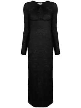 Coperni платье макси с вырезами, черный