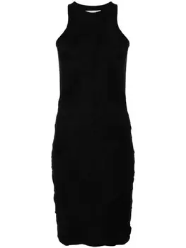 Coperni платье мини со сборками, черный