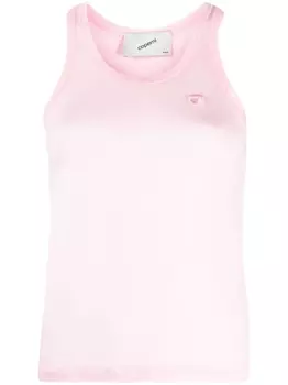 Coperni полупрозрачный топ, розовый