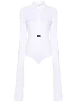 Coperni поплиновое боди, белый