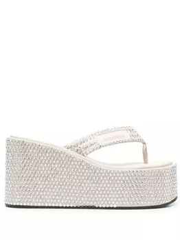 Coperni шлепанцы на платформе, нейтральный цвет