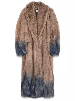 Coperni шуба из искусственного меха, коричневый