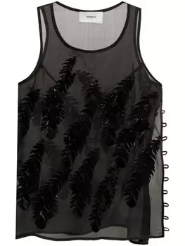 Coperni топ с аппликацией, черный