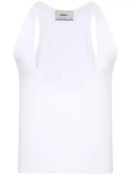 Coperni топ с глубоким U-образным вырезом, белый