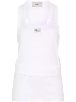 Coperni топ с открытой спиной, белый