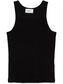 Coperni топ с вышитым логотипом, черный