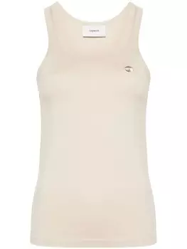 Coperni топ с вышитым логотипом, серый