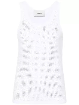 Coperni топ со стразами, белый