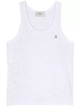 Coperni топ со стразами, белый