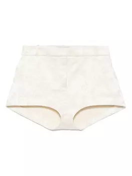 Coperni жаккардовые шорты с цветочным узором, нейтральный