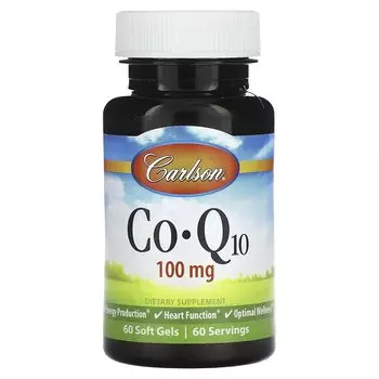 CoQ10 100 мг 60 мягких таблеток Carlson
