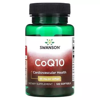 CoQ10, 60 мг, 120 мягких таблеток Swanson