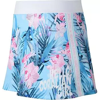 CORALIAN Повседневная короткая юбка женская светло-голубые