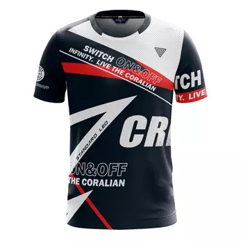 CORALIAN Женская бадминтонная майка, черная