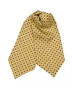 Corbara - шелковый галстук-бабочка Ascot для мужчин Elizabetta, желтый