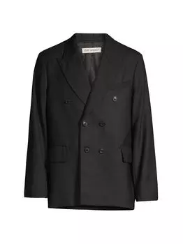 Core Mens Unconstructed двубортный блейзер OUR LEGACY, черный