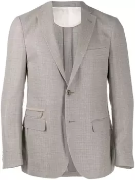 Corneliani блейзер строгого кроя, серый