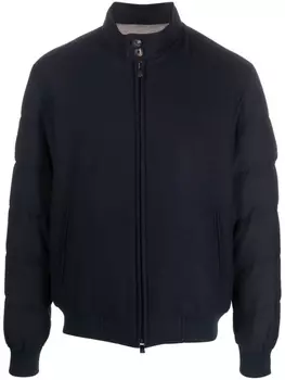 Corneliani бомбер с высоким воротником, синий