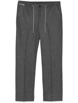 Corneliani брюки с кулиской, серый