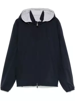 Corneliani двусторонняя куртка с капюшоном, синий