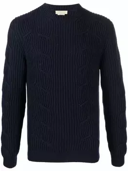 Corneliani джемпер фактурной вязки, синий