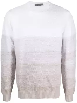 Corneliani джемпер с эффектом градиента, белый