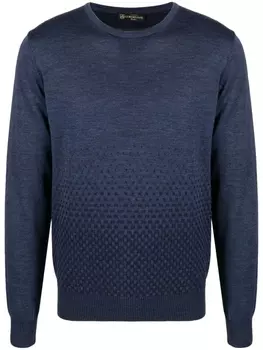 Corneliani джемпер с эффектом градиента, синий