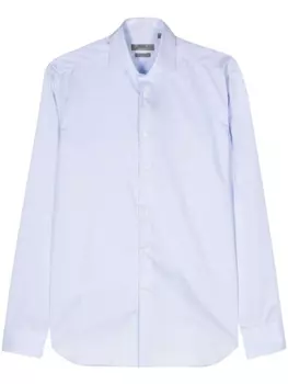 Corneliani фактурная рубашка, синий