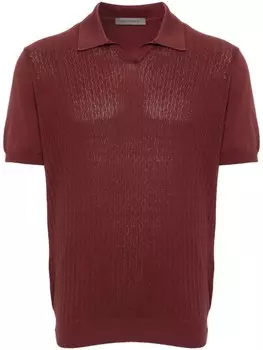 Corneliani хлопковая рубашка-поло, красный
