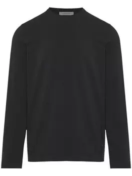 Corneliani хлопковая толстовка с длинными рукавами, черный