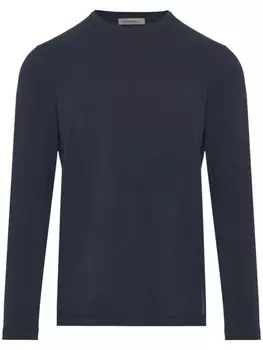 Corneliani хлопковая толстовка с длинными рукавами, синий