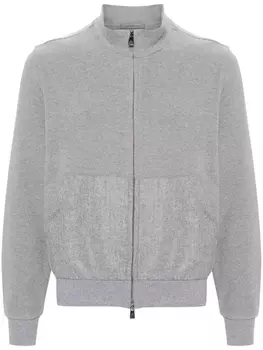 Corneliani кардиган на молнии, серый