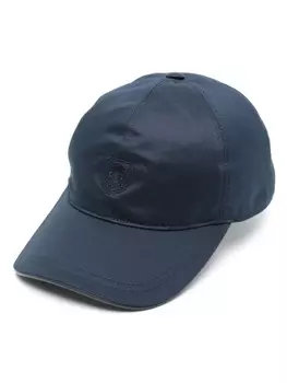Corneliani кепка с вышитым логотипом, синий