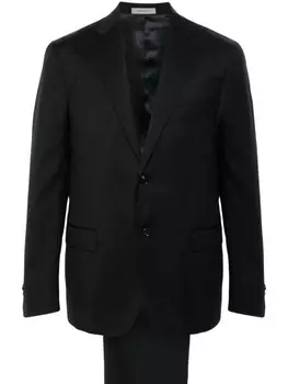Corneliani костюм-двойка из вирджинской шерсти, черный