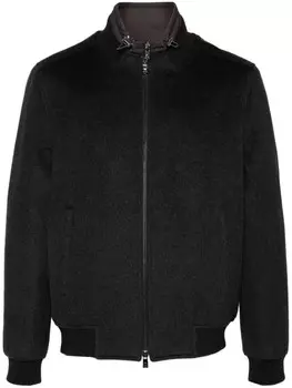 Corneliani куртка с логотипом, серый