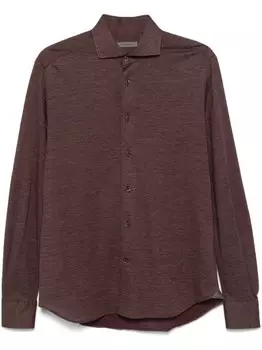 Corneliani меланжевая рубашка, красный