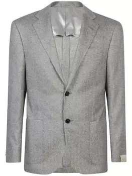 Corneliani однобортный блейзер, серый
