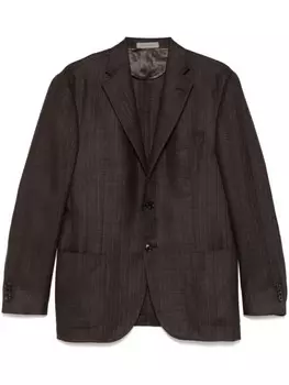 Corneliani однобортный пиджак, коричневый