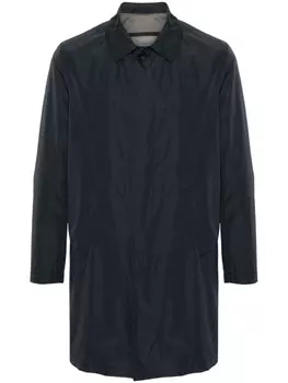 Corneliani плащ с косым воротником, синий