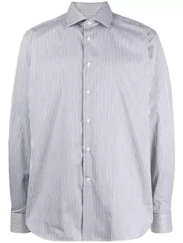 Corneliani полосатая рубашка, серый