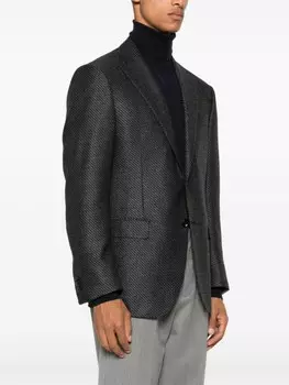 Corneliani полосатый блейзер, синий